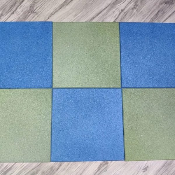 BHUSHAN Multicolor Rubber Floor Tile, For Indoor And Outdoor