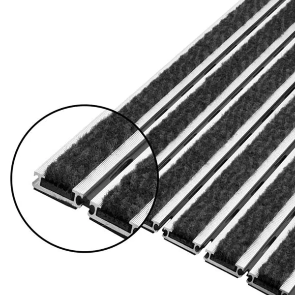 Entrance Mat Aluflex SR Carpet | Textile-Ribbed | UV-Resistant