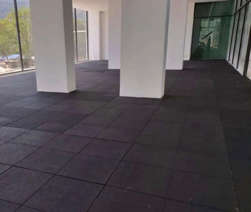 Rubber Mat Flooring 4′ x 6′ x 3/4″ for Gym – Diamond Surface Rubber Mat Flooring 4′ x 6′ x 3/4″ for Gym – Diamond Surface